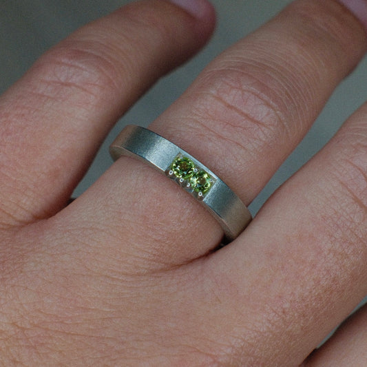 Peridot Stacker Band