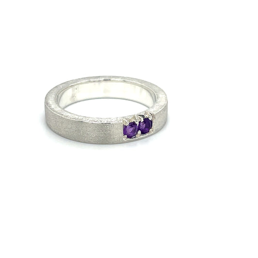 Amethyst Stacker Band
