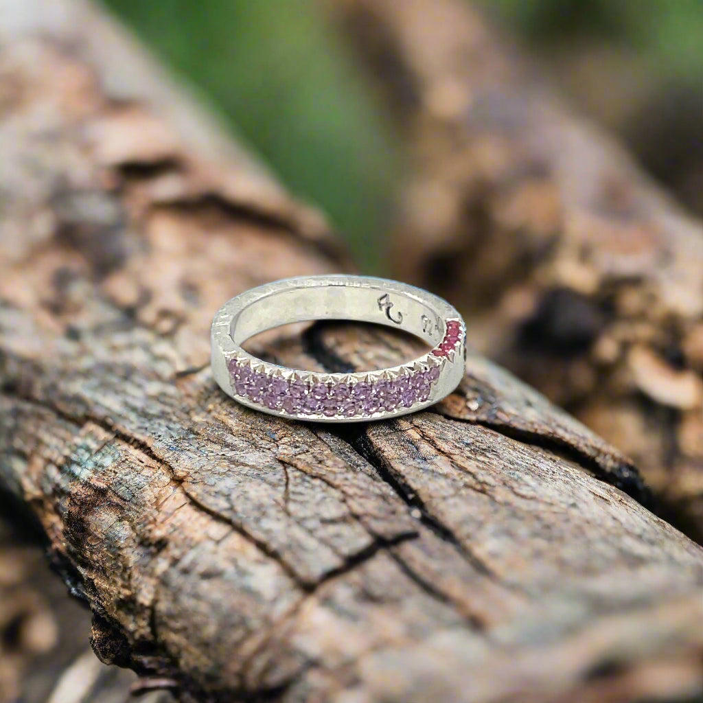 Purple Sapphire + Jedi Spinel Stacker Band