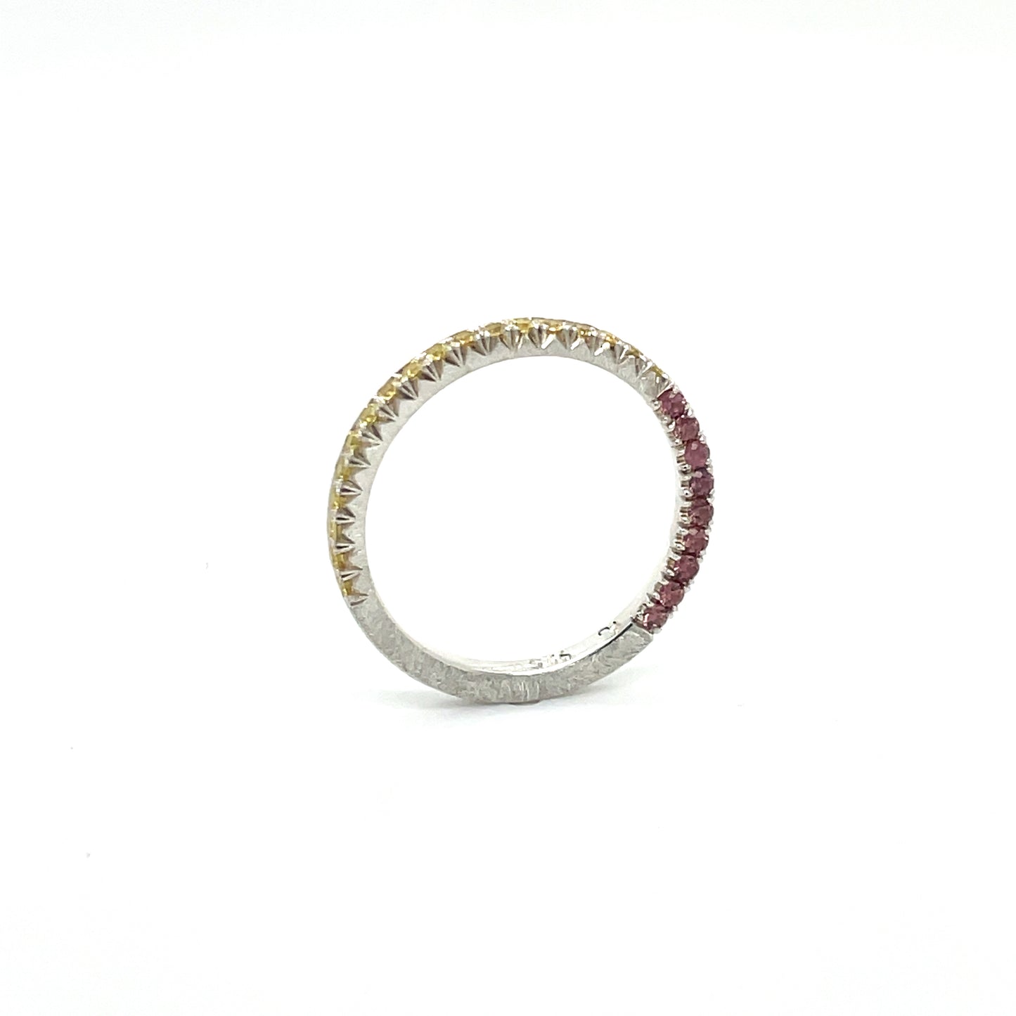 Yellow Sapphire + Champagne Sapphire Stacker Band