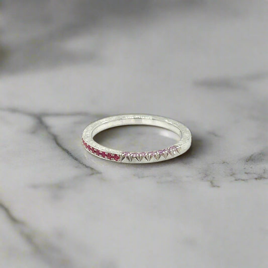 Jedi Spinel + Purple Sapphire Stacker Band