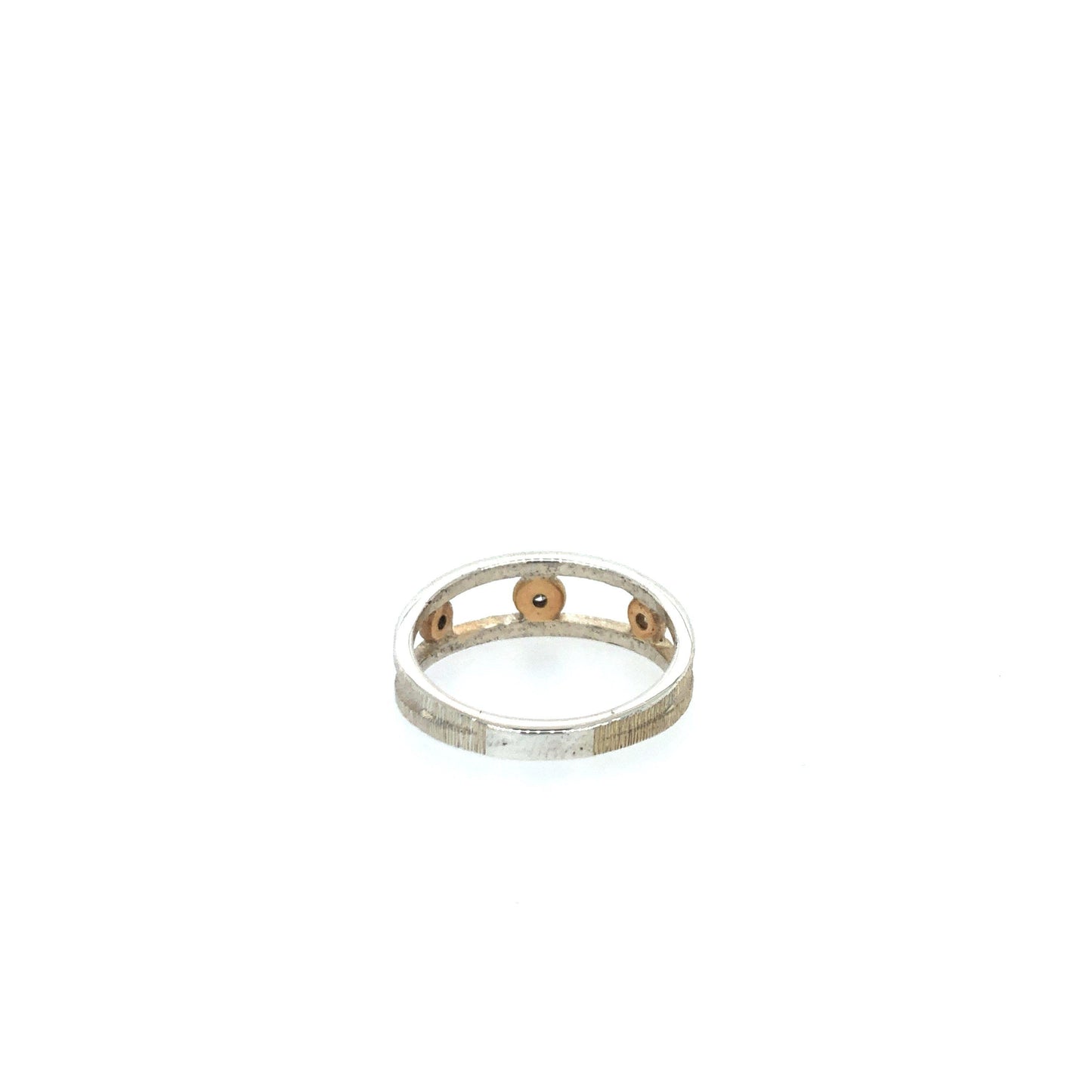 Silver and Gold Diamond Ring - Relic Fine Jewelry