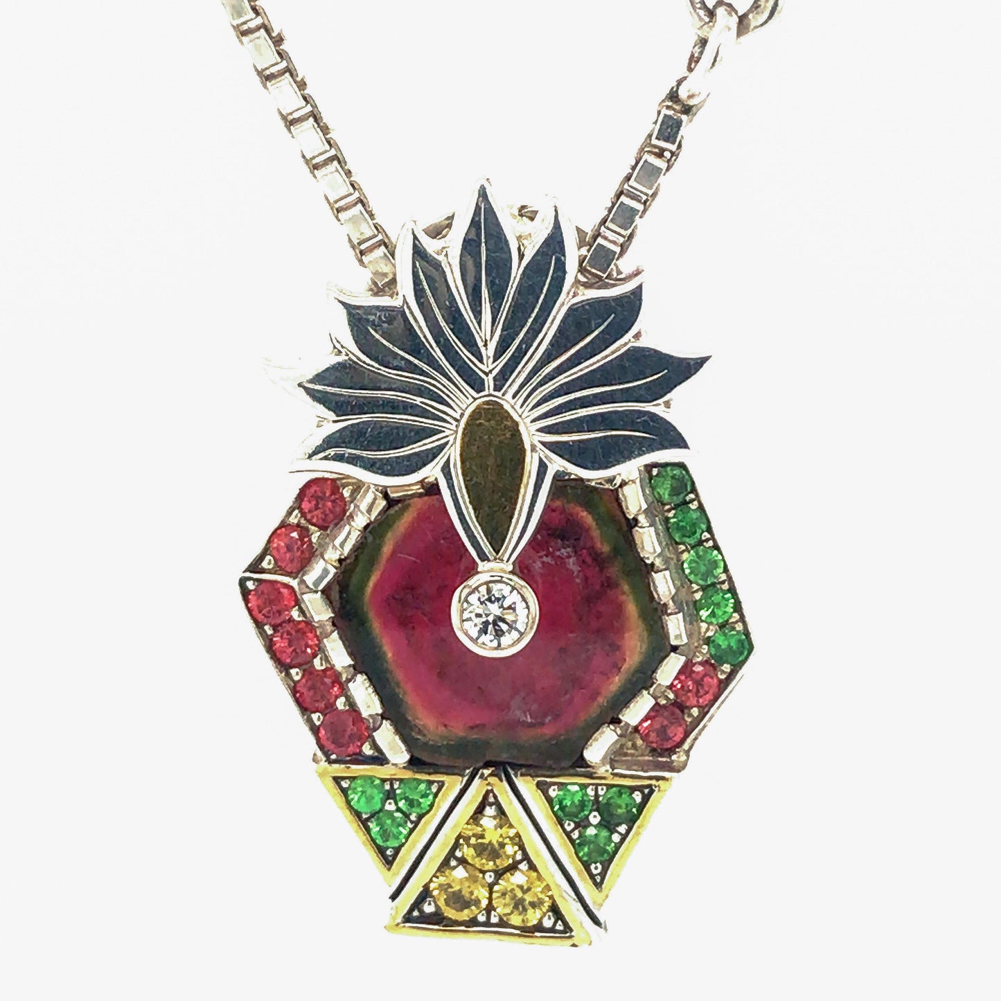 Watermelon Tourmaline Necklace - Relic Fine Jewelry