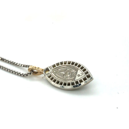 Jade, Diamond + Sapphire Necklace