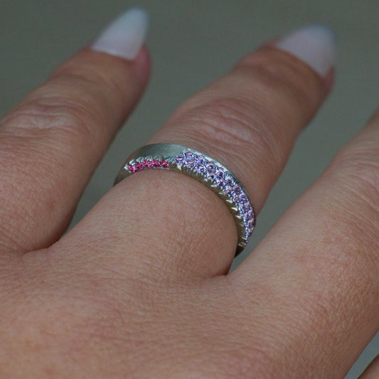 Purple Sapphire + Jedi Spinel Stacker Band