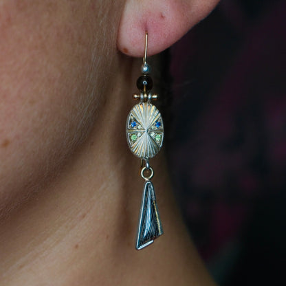 Bright Cut Dangle Earrings