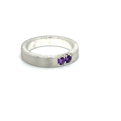Amethyst Stacker Band