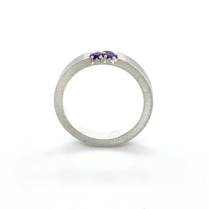 Amethyst Stacker Band