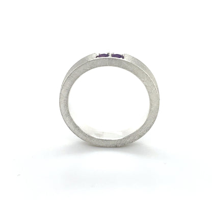 Amethyst Stacker Band