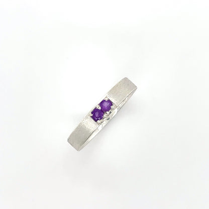 Amethyst Stacker Band