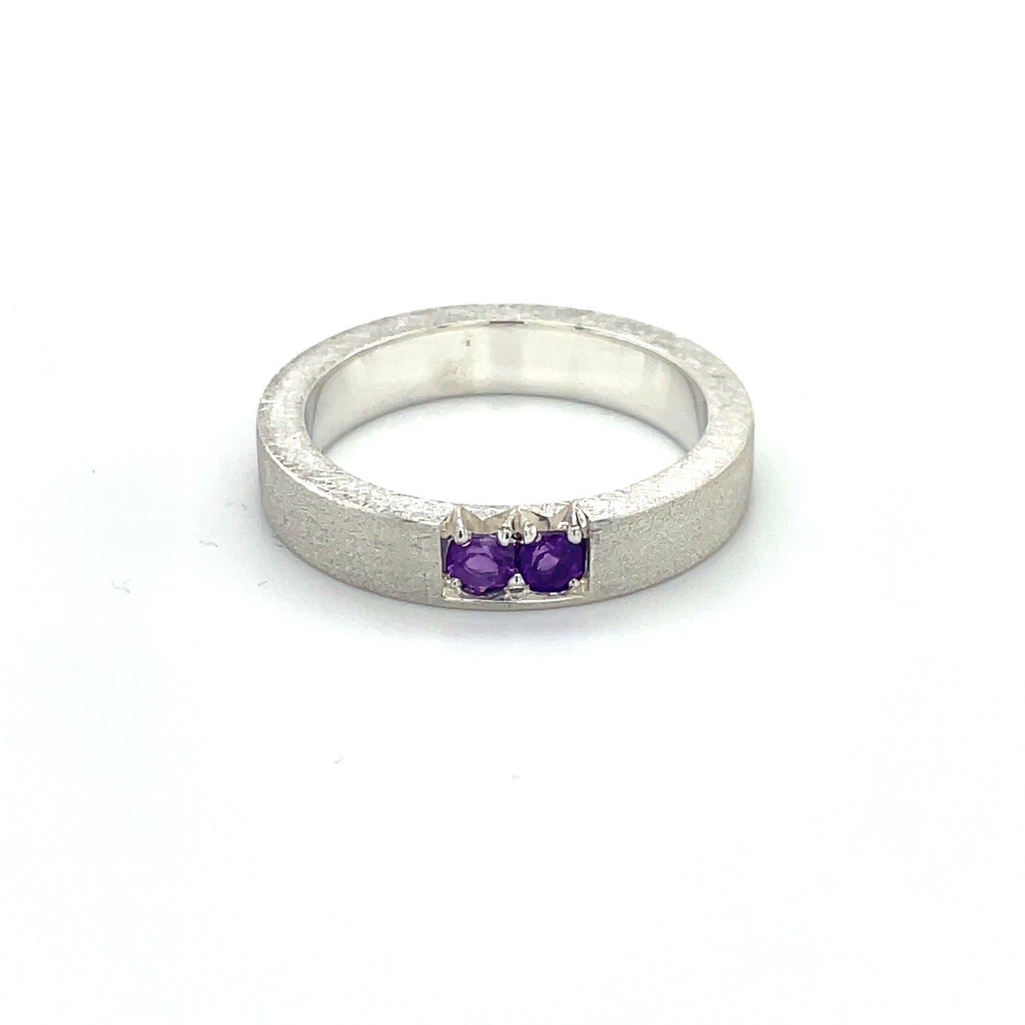 Amethyst Stacker Band