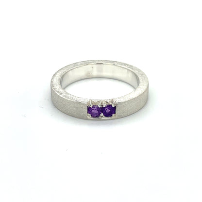 Amethyst Stacker Band