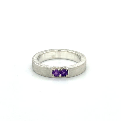 Amethyst Stacker Band