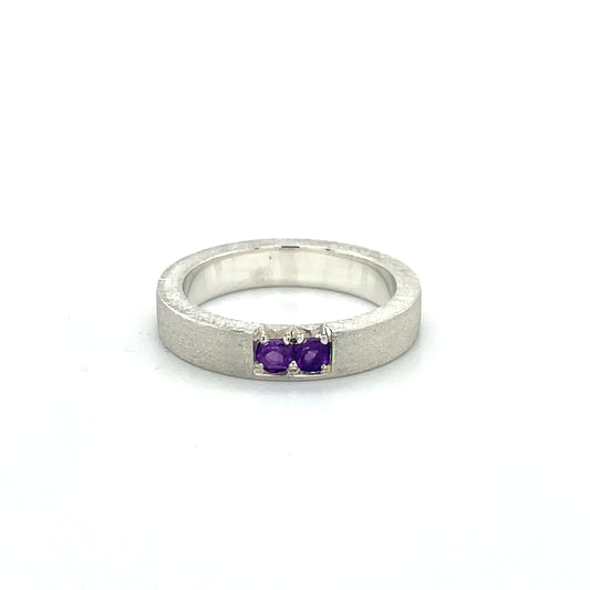 Amethyst Stacker Band