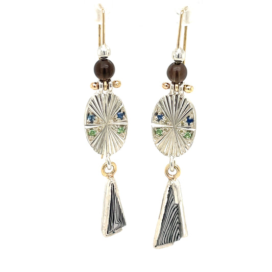 Bright Cut Dangle Earrings