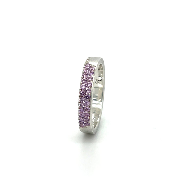 Purple Sapphire + Jedi Spinel Stacker Band