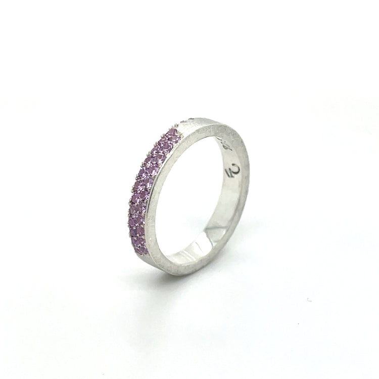 Purple Sapphire + Jedi Spinel Stacker Band