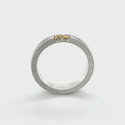 Yellow Sapphire Stacker Band