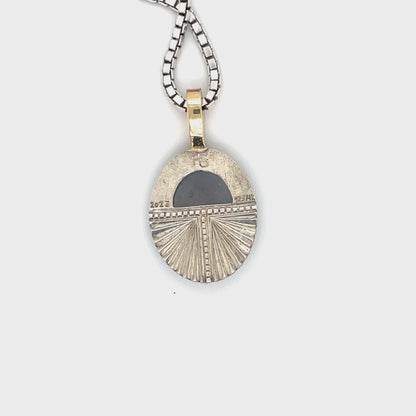 Rose Cut Sapphire Pendant