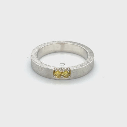 Yellow Sapphire Stacker Band