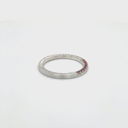 Yellow Sapphire + Champagne Sapphire Stacker Band