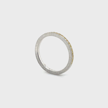Yellow Sapphire + Champagne Sapphire Stacker Band