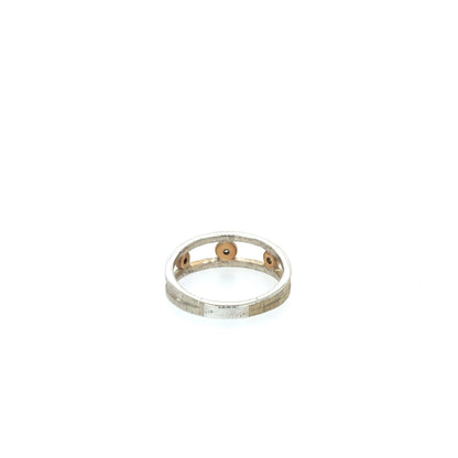 Silver and Gold Diamond Ring - Relic Fine Jewelry