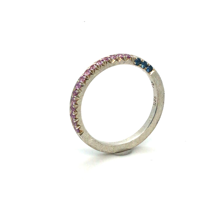 Purple Sapphire + Blue Sapphire Stacker Band