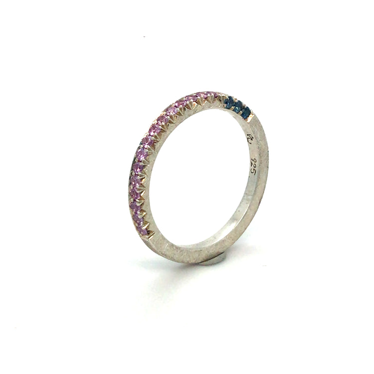 Purple Sapphire + Blue Sapphire Stacker Band