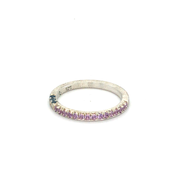 Purple Sapphire + Blue Sapphire Stacker Band