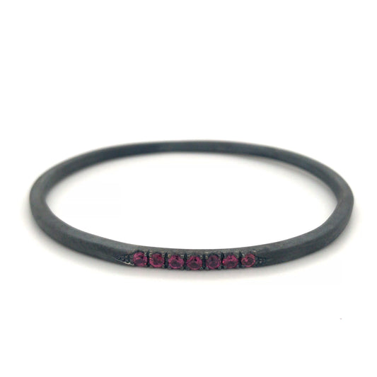 Rhodolite Bangle