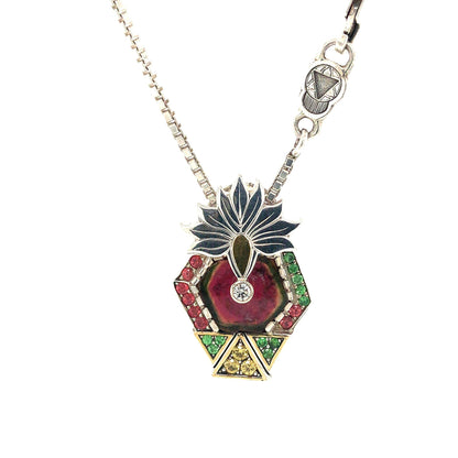 Watermelon Tourmaline Necklace - Relic Fine Jewelry
