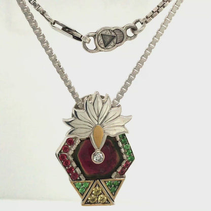 Watermelon Tourmaline Necklace